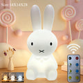 Miffy Rabbit Mood Light with Remote Control Dimming Cute Cartoon Children's Gift Bedroom Bedside Lamp Living Room Floor Lamp